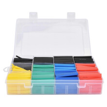 (As show, One size) Heat Shrink Tubing Insulation Protection Shrinkable Kit Combination Set Colorful530pcs
