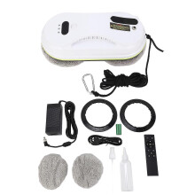(As show, One size) Robotic Window Cleaner Full Automatic Multifunctional Water Spray Window Cleaning Robot for Indoor EU Plug
