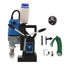 (As show, One size) Electric Magnetic Drill Handheld MD40 Drilling Tapping Tool Adjustable 100-720RPM 1100WEU Plug 220V