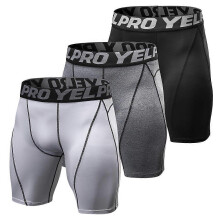 (Black-Grey-White, One size) 3 Pack Men Shorts Active Workout Underwear