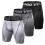(Black-Grey-White, One size) 3 Pack Men Shorts Active Workout Underwear 1
