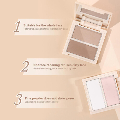 (As show, One size) HOLD LIVE Two-tone Matte Highlighting Powder 2