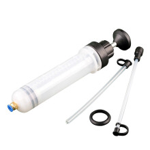 (As show, One size) 200cc Fluid Syringe Pump,Oil Fluid Extractor, for ATV's, Boats, Farm Equipment, Industrial Gear Boxes, Motor Vehicles, Oil Change Evacuation Pump