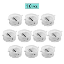 (White, One size) 10 PCS Surfboard Leash Plug SUP Board Surfing Leash Plugs Surfing Board Cup with Stainless Pin