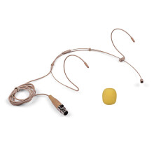 (3-pin XLR, One size) Lightweight Headworn Headset Microphone Condenser Mic 3.5mm Plug Compatible with Sennheiser Wireless Bodypack Transmitter