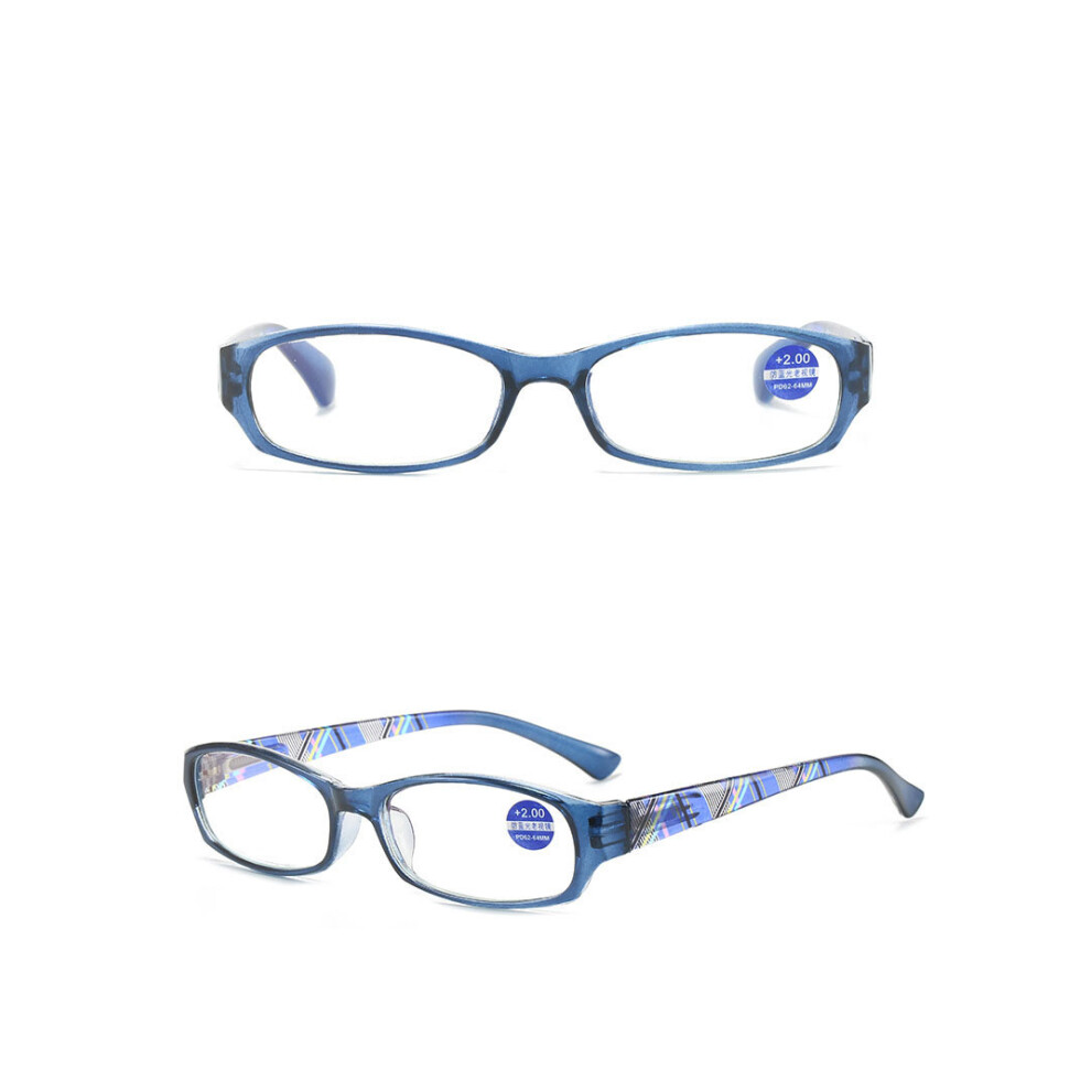 (3 Pieces Blue) Women Stylish Flower Reading Glasses +1.00 +1.50 +2.00 +2.50 +3.00 +3.50 +4.00-image-OPC-PHDVQHB-NEW
