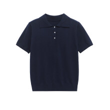 (Black, S) ZARZ Homemade European and American style New Women's Clothing Classic Fashion Basic POLO2893112401