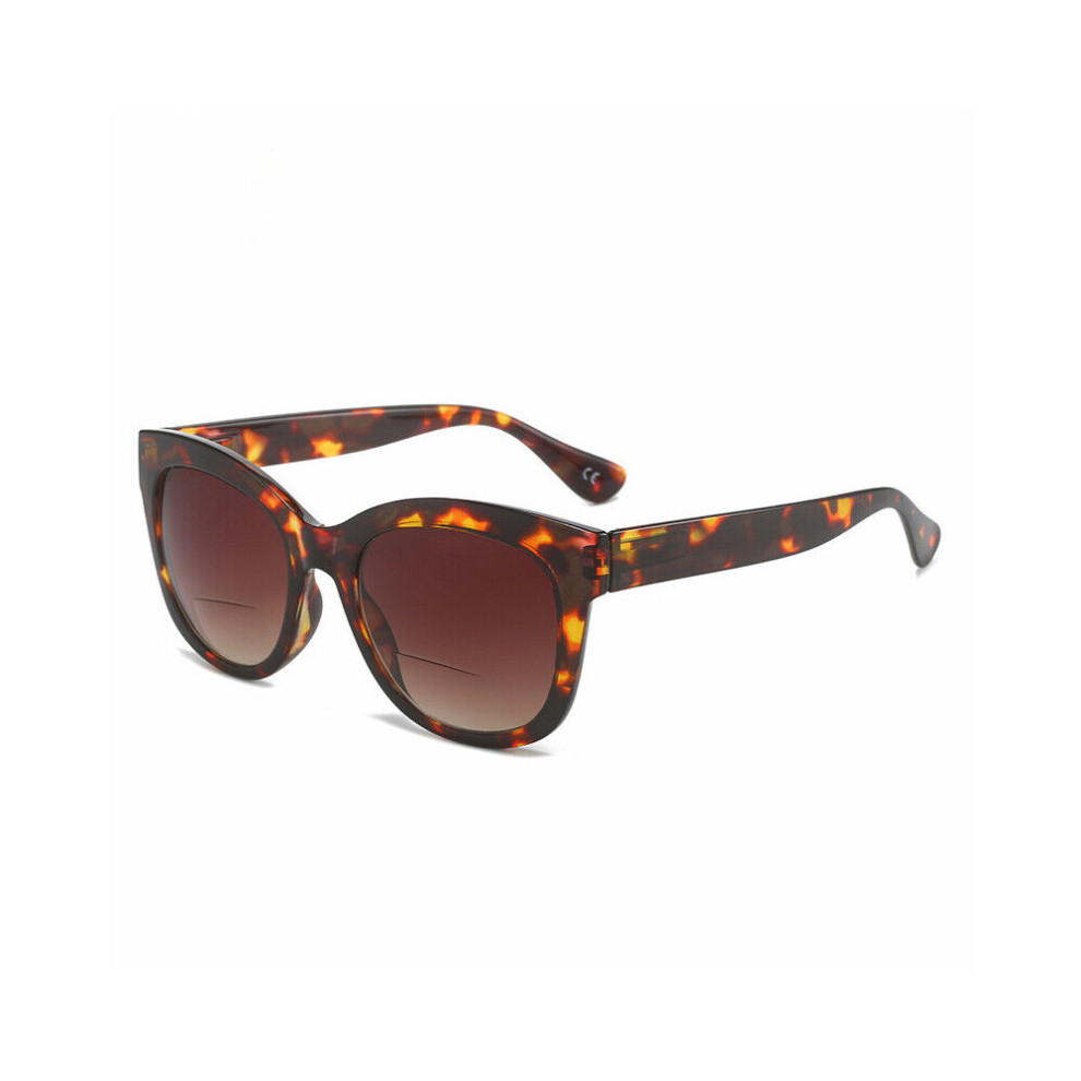 (+3.00 strength, Tortoise) NEW Bifocal Presbyopic Glasses Oversized Sunglasses Square Thick Reading Glasses  +1.0 1.5 2.0 2.5 3.0 3.5 4.0
