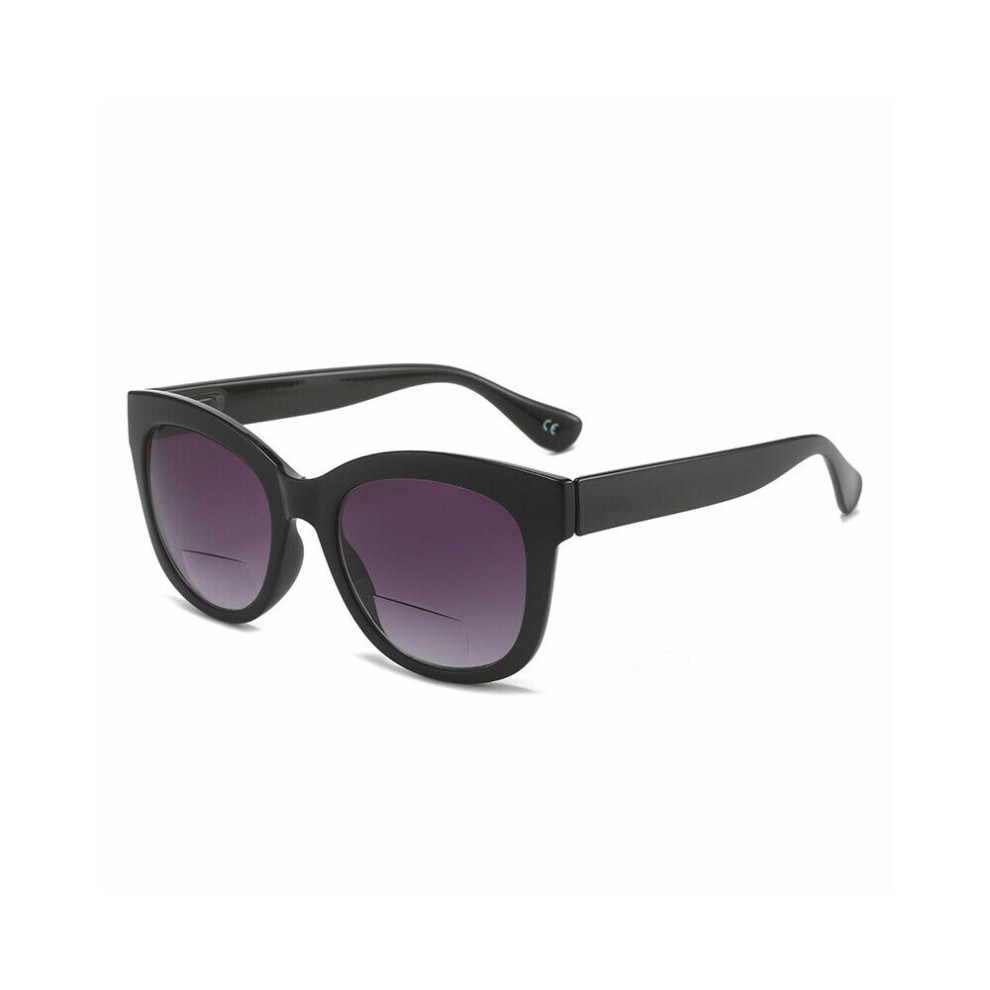 Black (+2.00 Strength, ) New Bifocal Presbyopic Glasses Oversized Sunglasses Square Thick Reading Glasses +1.0 1.5 2.0 2.5 3.0 3.5 4.0