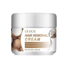 OUHOE Coconut Hair Removal Cream, Mild And Non-Irritating Armpit Hair, Hands And Legs All Over The B