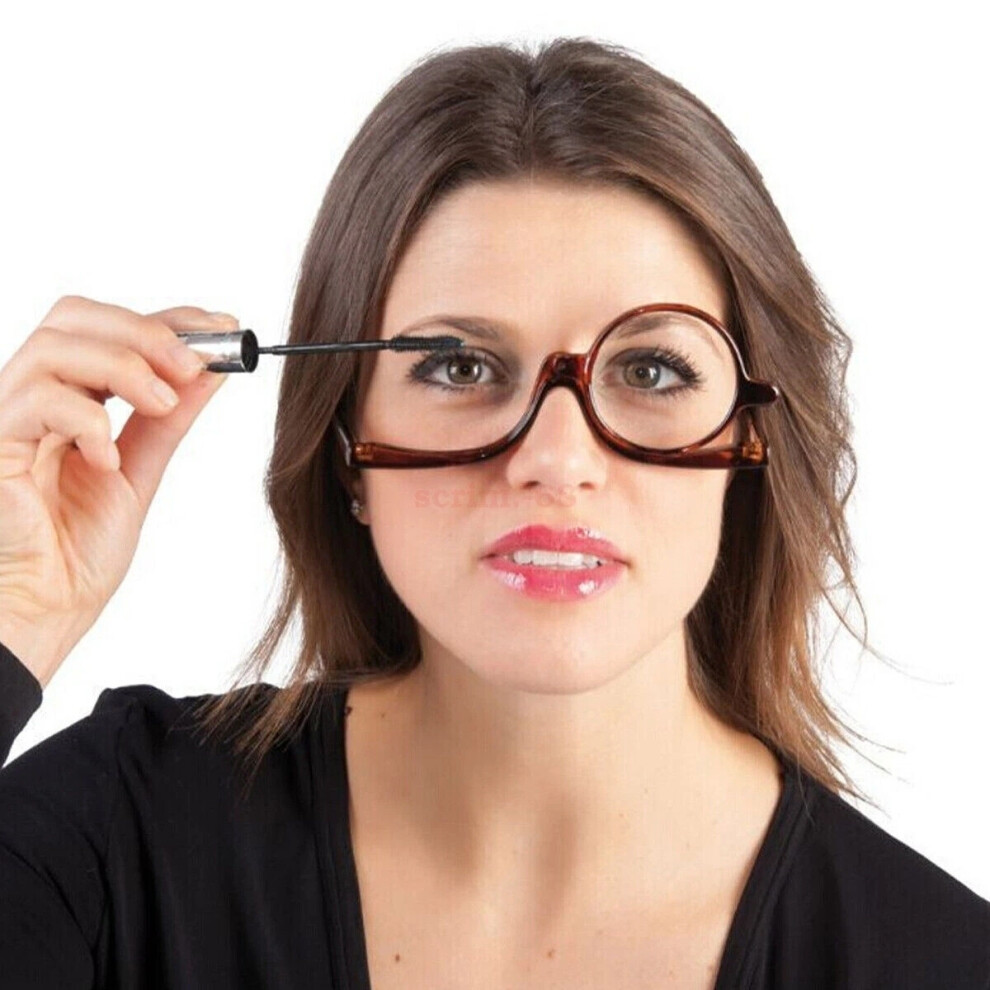 (+1.50) Makeup Reading Glasses Folding Eyeglasses Cosmetic Magnifying Glasses +1.0 1.5 2.0 2.5 3.0 3.5 4.0