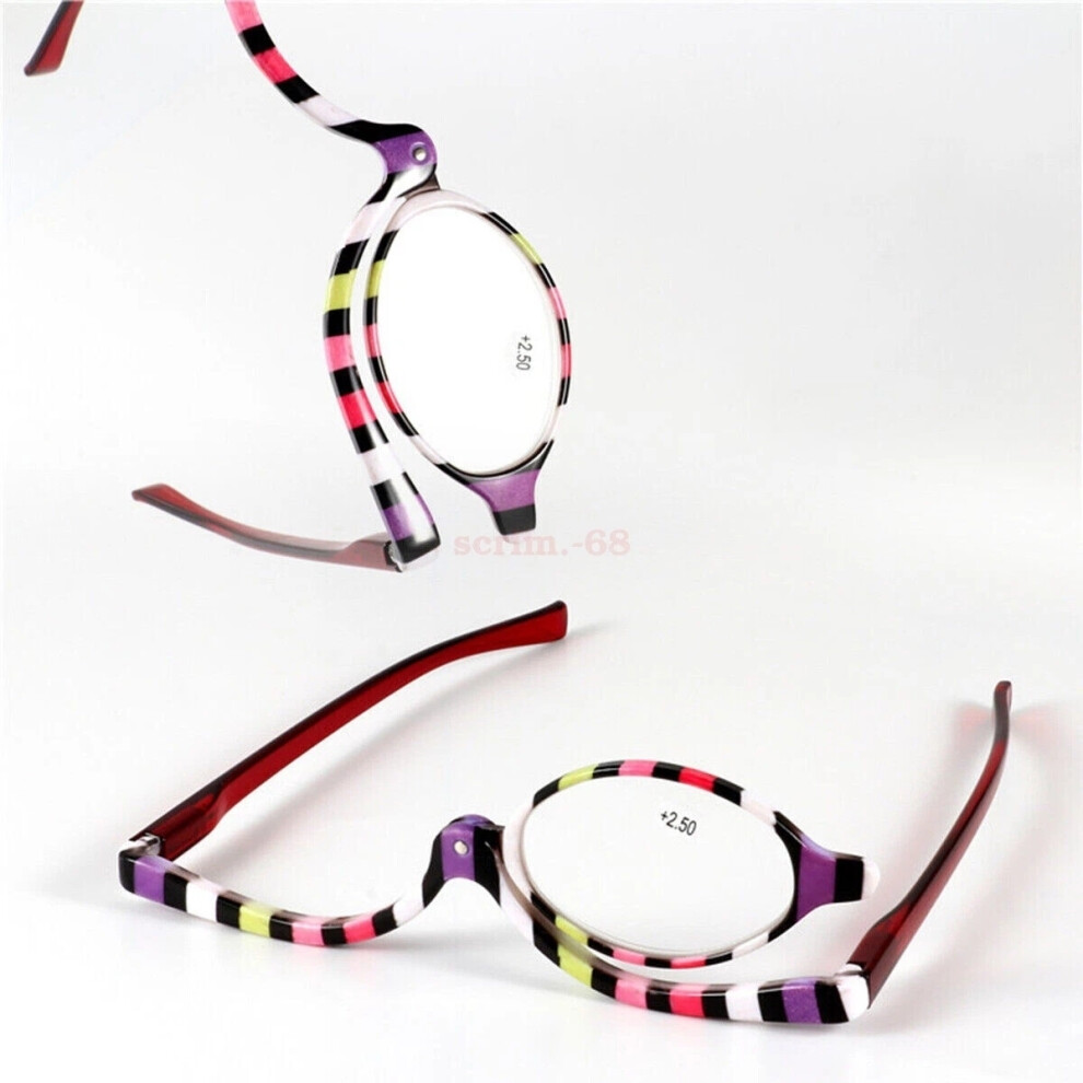 (+3.50) Makeup Reading Glasses Folding Eyeglasses Cosmetic Magnifying Glasses +1.0 1.5 2.0 2.5 3.0 3.5 4.0