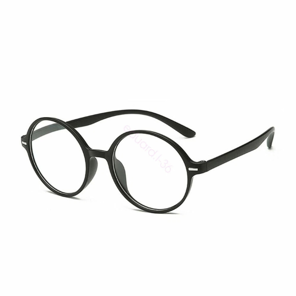 (black-150) HOT Round Frame Reading Glasses TR90 Stylish Hd Reading Glasses Gift For Parents +100 TO +400-image-OPC-PHDVTRG-NEW