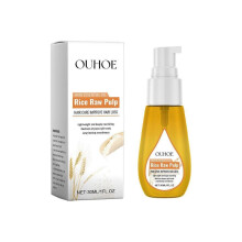 Ouhoe Rice Washing Water Hair Care Oil Repair Hair Tail Moisturizing Hair Natural Fluffy Soft Gloss Hair Care Essential Oil