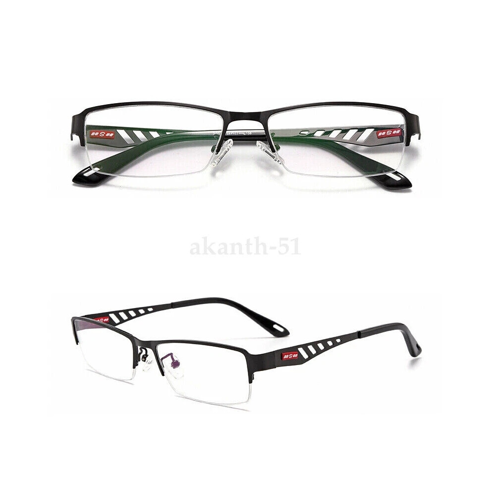 (=+2.25 strength, Black) Mens Reading Glasses Progressive Multifocal Metal Fashion Readers +1.0 1.5 2.0 2.5 3.0 HOT-image-OPC-PHDVXPJ-NEW