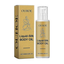 OUHOE Liquid Silk Body Essence Oil, Anti-Wrinkle Hydrating Repair Chicken Skin Firming Beauty Body C