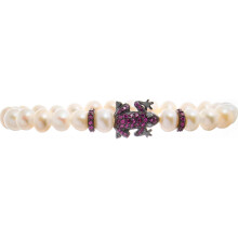 Lancaster JLA-BR-FROG-5-WH Ladies Bracelet
