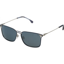 Zonnebril - Lozza - SL2302M57E70X - Zilver - Metaal - UV-bescherming 100%