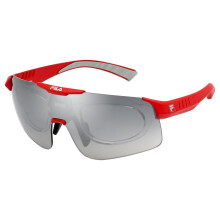 Lunettes de soleil - Fila - SFI127997FZX - Couleur rouge/gris dégradé - Protection UV 4 - Monture enveloppante