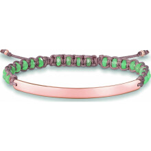 Bracelet - Thomas Sabo - LBA0054 - Argent - 21 cm - Couleur Verte et Rose