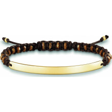 Armband Damen - Thomas Sabo - LBA0056-894-2-L21v - Silber - Braun und Gold - 14,5-21 cm