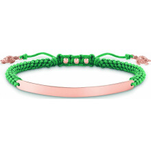 Armband Damen - Thomas Sabo - LBA0057-597-6 - Silber - Grün und Roségold - 12-19 cm