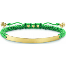 Bracelet Femme - Thomas Sabo - LBA0061-848-6 - Argent - Vert et doré - 14,5-21 cm