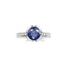 Damenring - Thomas Sabo - TR2035-050-32 - Silber - Größe 52 - Farbgebung Silber/blau