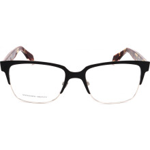 Lunettes - Alexander Mcqueen - AMQ42578SM - Noir - Métal - Ronde