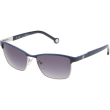 Sonnenbrille - Carolina Herrera - SHE0695608PN - Metall - Blau - Kategorie 3