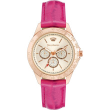 Montre femme - Juicy Couture - JC1220RGPK - Quartz - Cuir - Doré rose