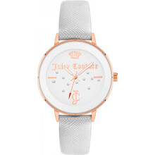 Montre femme - Juicy Couture - JC1264RGWT - Quartz - Cuir - 38MM doré rose
