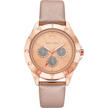 Montre femme - Juicy Couture - JC1294RGRG - Cuir - Quartz - 38 mm