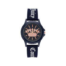 Montre femme - Juicy Couture - JC1324NVNV - Quartz - Bracelet en silicone - Cadran 38mm
