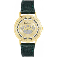 Montre femme - Juicy Couture - JC1344GPGN - Cuir - Quartz - 36mm