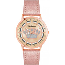 Montre femme - Juicy Couture - JC1344RGPK - Cuir - Quartz - 36 MM