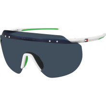 Lunettes de soleil - Tommy Hilfiger - TH 1804/S - Couleur 07R WHITE GREEN - Pour homme - Polyamide