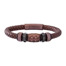 Armband - Polizei - KIMBALL - Edelstahl - Haut - Silberfarben