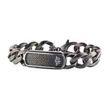 Armband - POLICE - S14AGK02B - Edelstahl - 18 cm - Grau