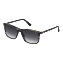 Sonnenbrille Police SPLE05 57/17/145 Glänzend gestreift braun Acetat HERREN SPLE05