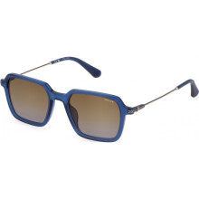Sonnenbrille Police SPLL10 52/20/145 0892 BLU TRANSPARENT GLANZEND ACETAT HERREN SONNE SPLL10 0892 52 20 145