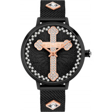 Montre femme - Police - PL16031MSB02M - Cuir - Acier inoxydable - 36MM