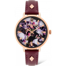 Montre - Police - PL16034MSR02A - Cuir Rouge - Acier Inoxydable - 36MM