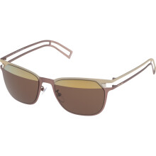Lunette de soleil - Police - S8965M Neymar Jr - Monture métal - Verres miroir doré - Protection UV 2