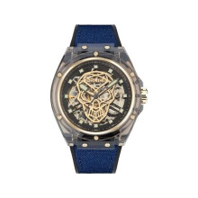 Montre - POLICE - PEWGR1592403 - Mécanique - Boîtier Plastique - Bracelet Silicone Bleu
