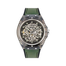 Montre - POLICE - PEWGR1592404 - Mécanique - 44 mm - Silicone Vert