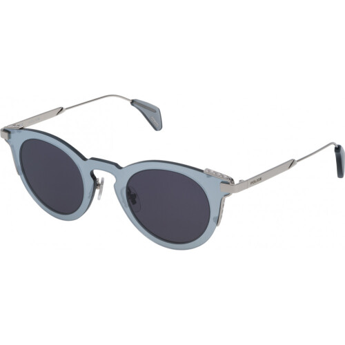 Police Sonnenbrille - Polizei - SPL624 - Silber - Metall - Einheitsgröße Unisex