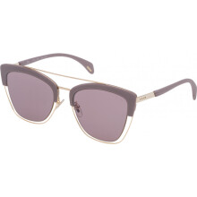 Lunettes de soleil - Police - SPL618-300X - Monture gris clair rose - Verre violet miroir - Tendance