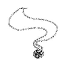Police 24692PSE-01 Mens Chef Antique Colour Mask Necklace