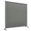 Outsunny Outsunny Garden Screen with Wheels, 6ft Rolling Privacy Room Divider, Dark Grey 2